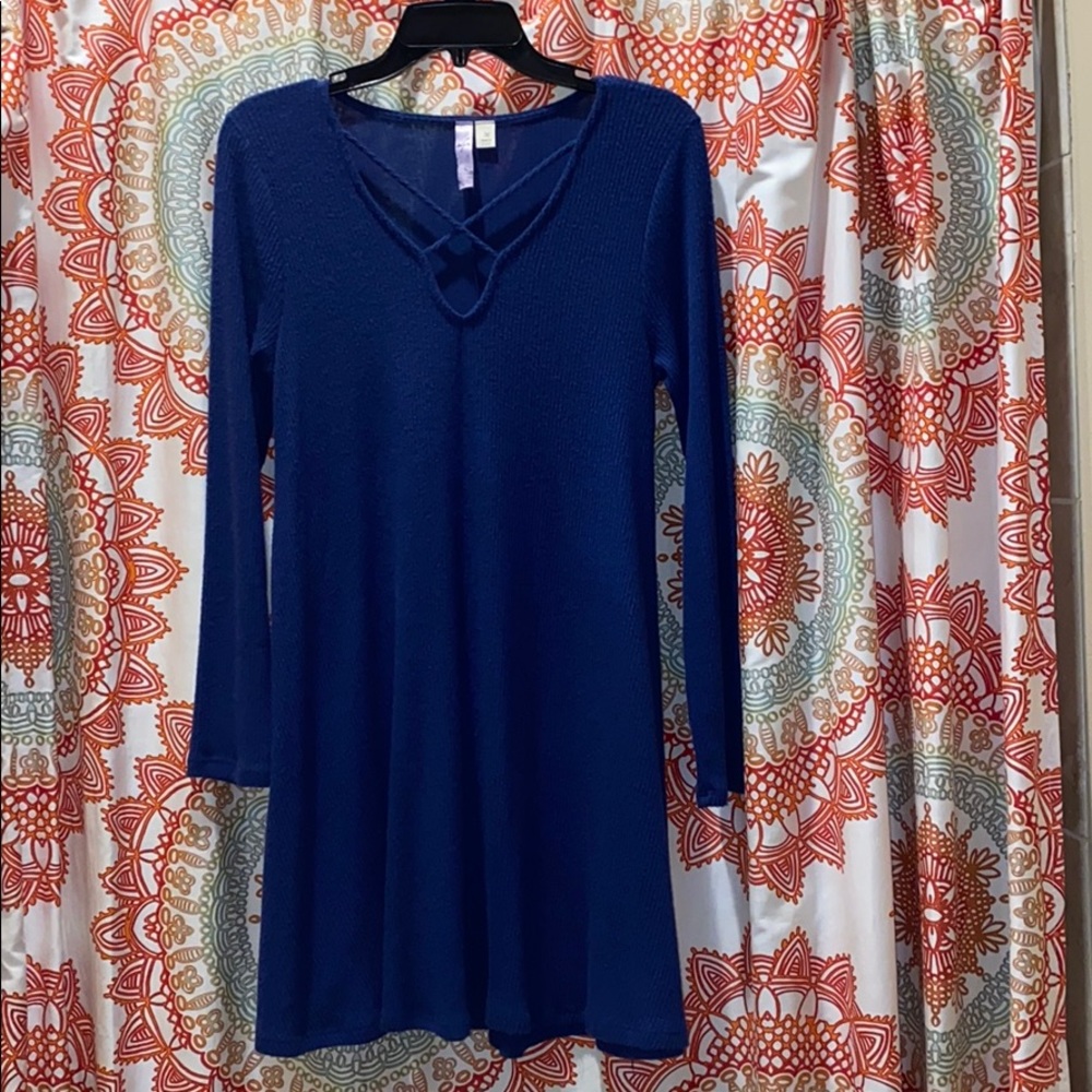 Blue Sweater Dress